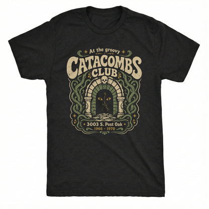 Catacombs Tee Black Mockup