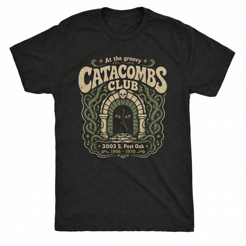 Catacombs Tee Black Mockup