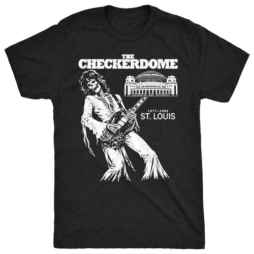 Checkerdome Tee Black Mockup