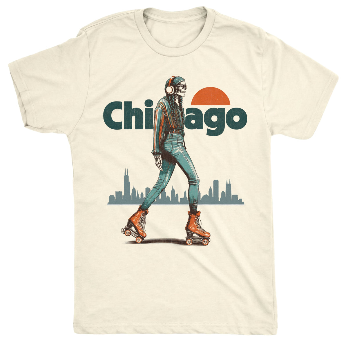 Chi Blading Tee Natural Mockup