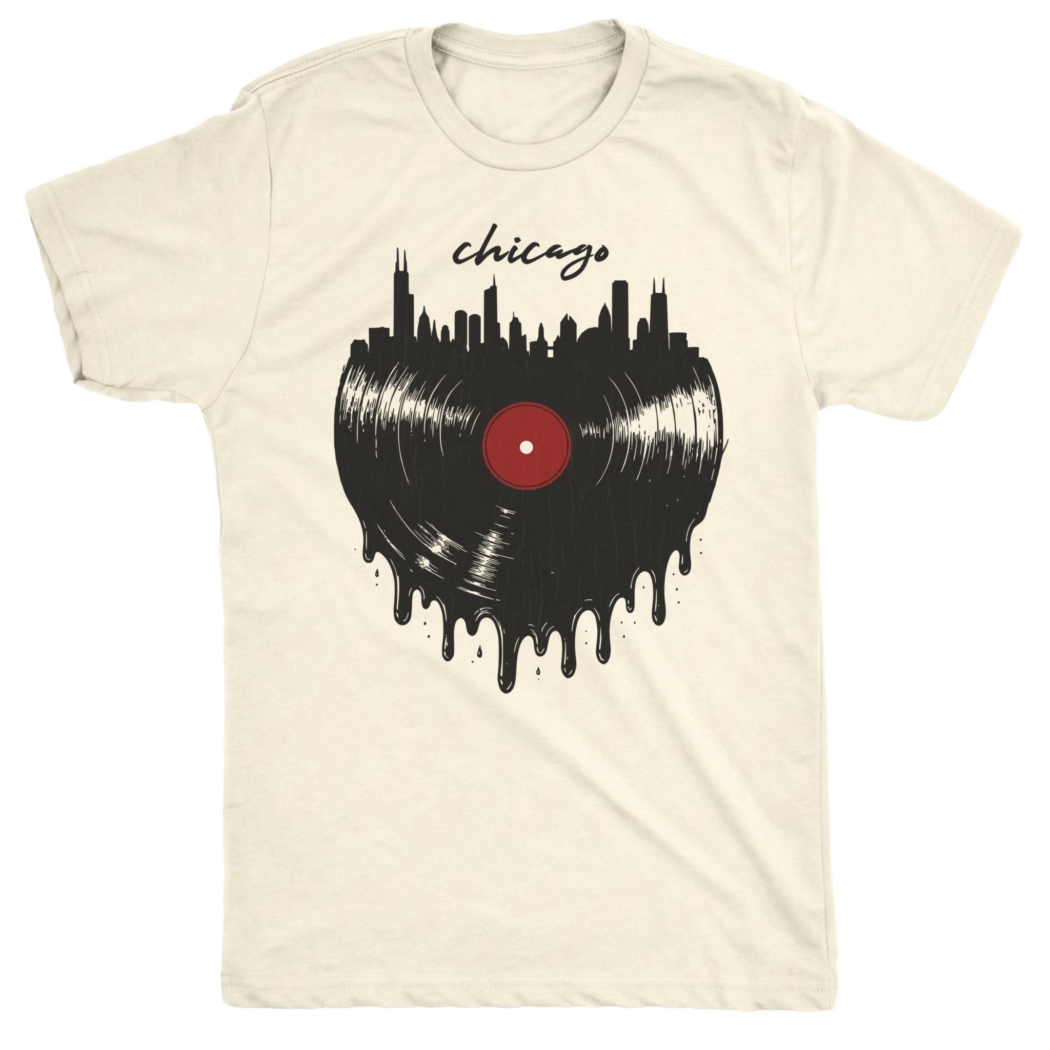 Chi Vinyl Tee Natural Mockup