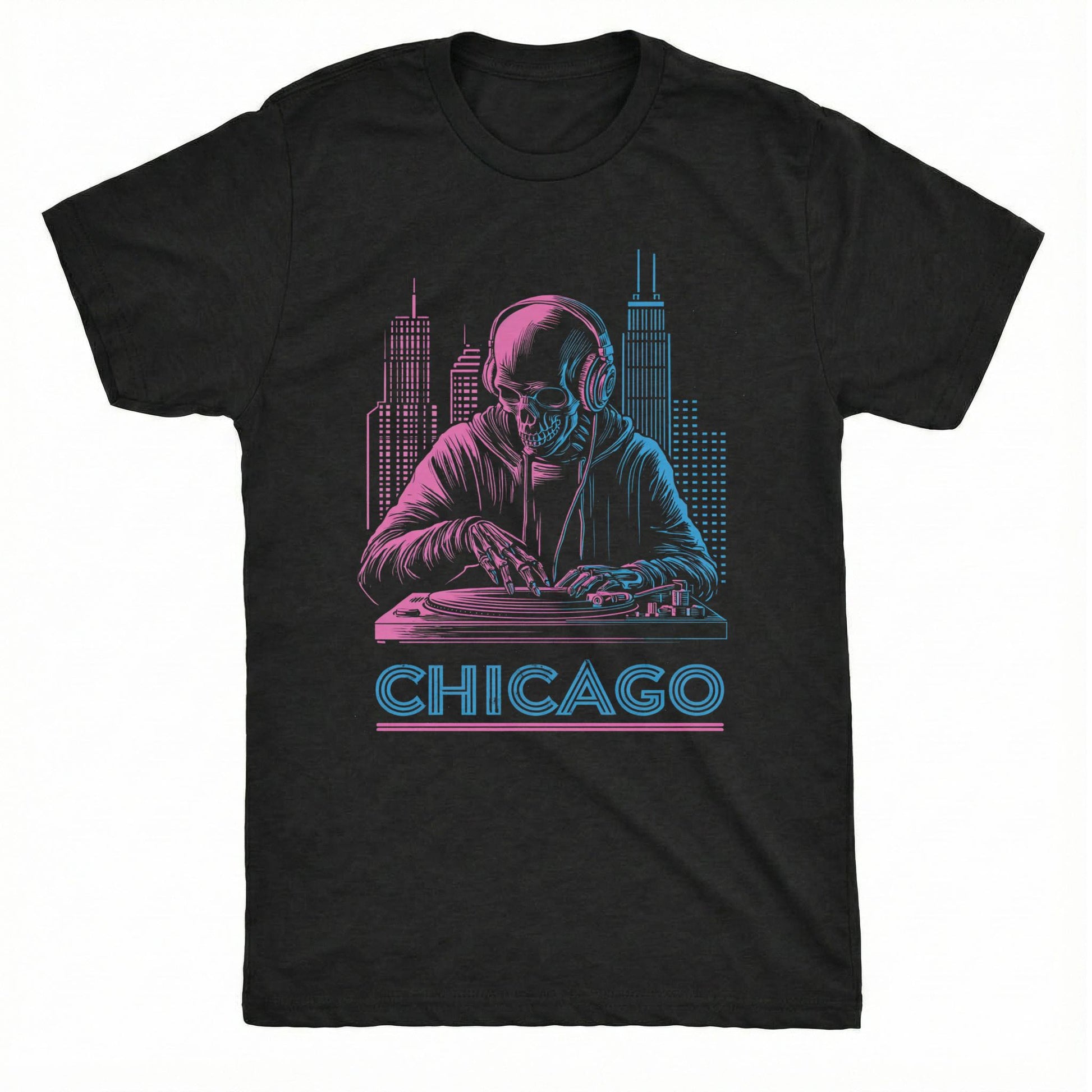 Chicago DJ T-Shirt | Comfort Colors® 1717 Black