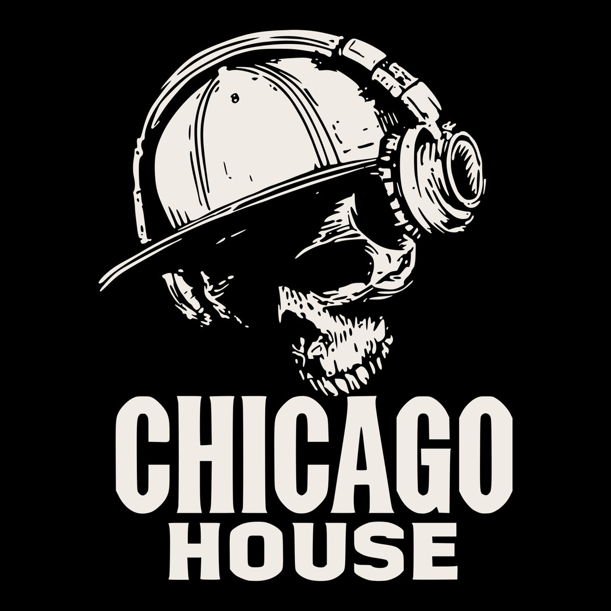 Chicago House Tee Black Design