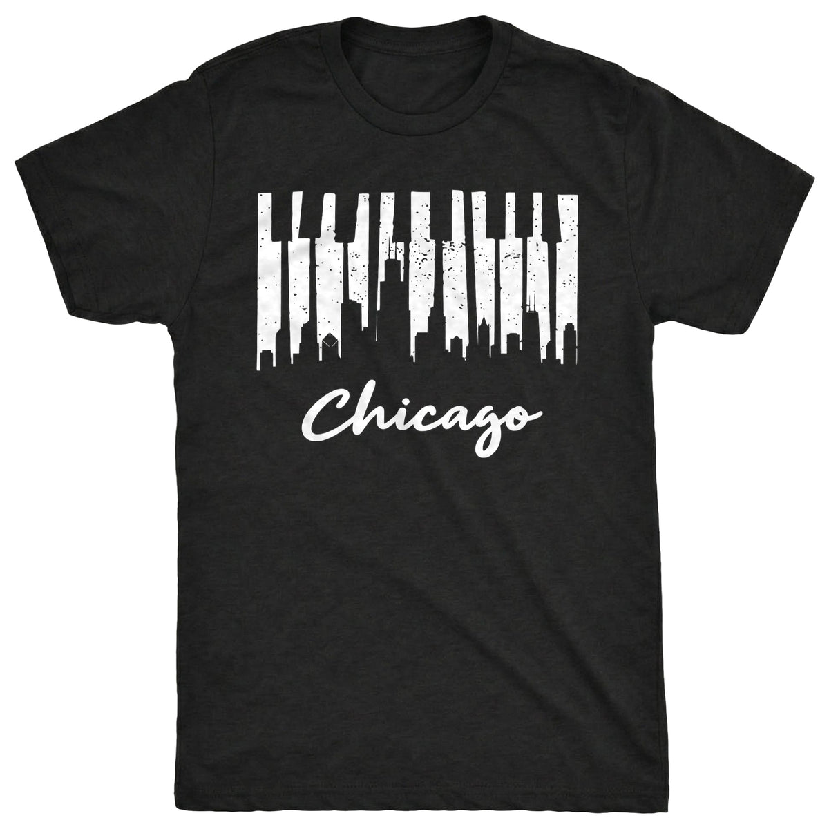 Chicago Keys Tee Black Mockup