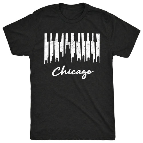 Chicago Keys Tee Black Mockup