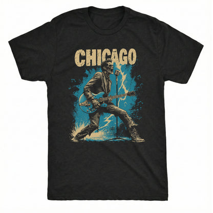 Chicago Lightning T-Shirt | Comfort Colors® 1717 Black