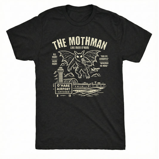 Chicago Mothman Tee | Classic Tee Black