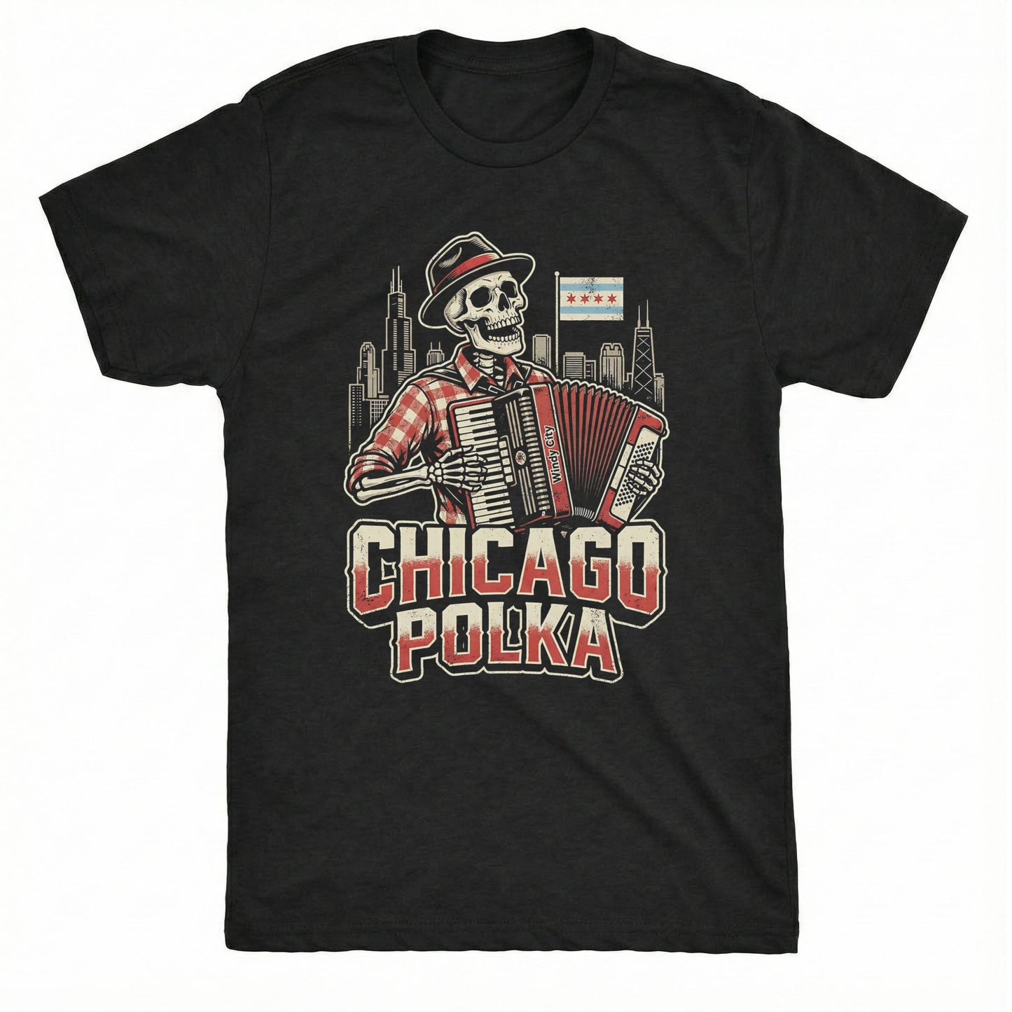 Chicago Polka Tee | Classic Tee Black