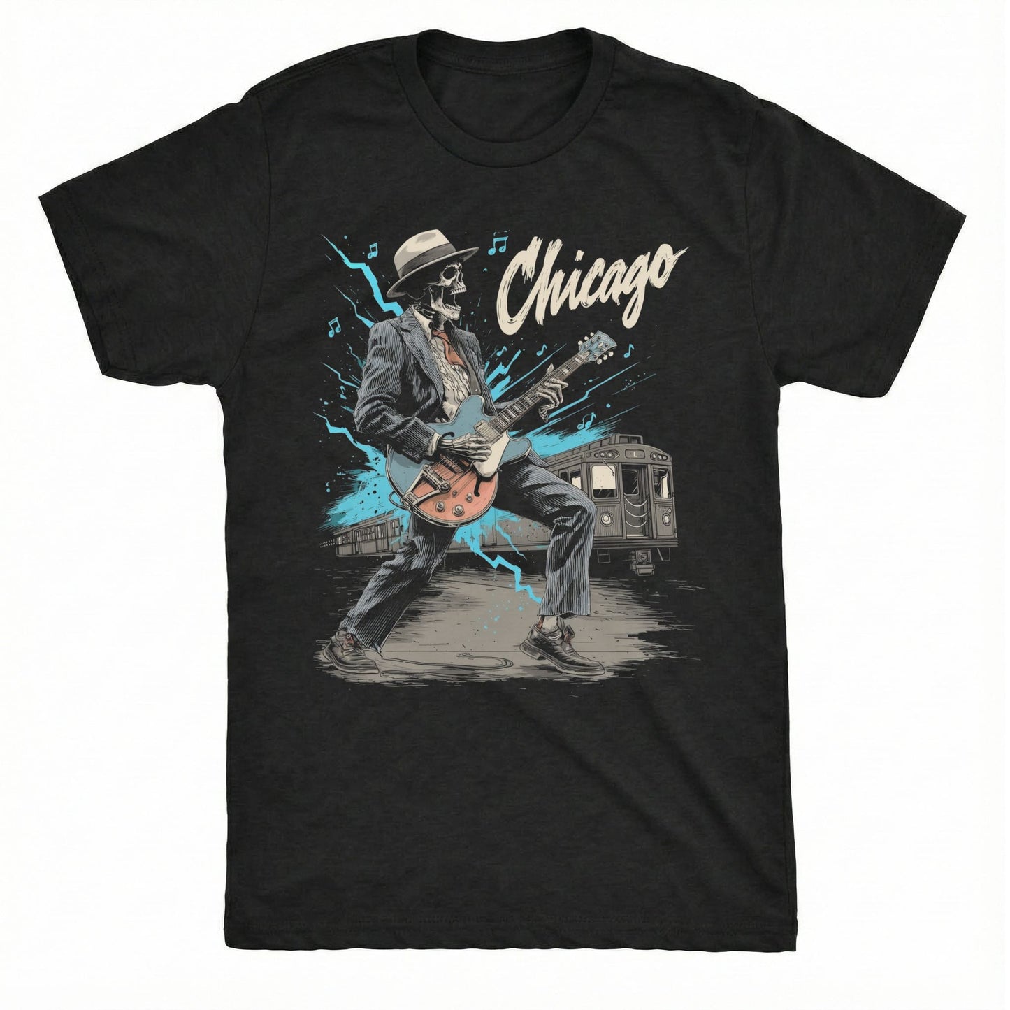 Chicago Rock T-Shirt | Comfort Colors® 1717 Black