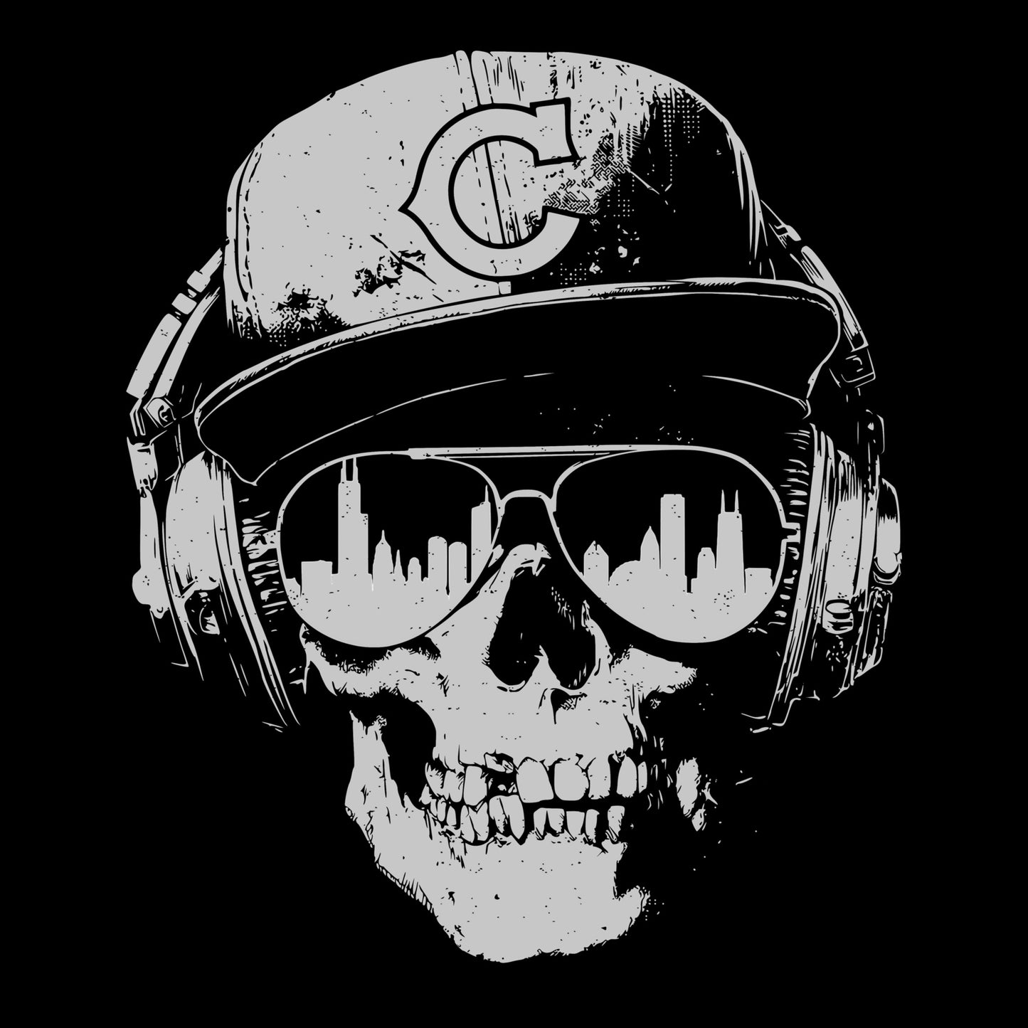 Chicago Smile Tee Design Black