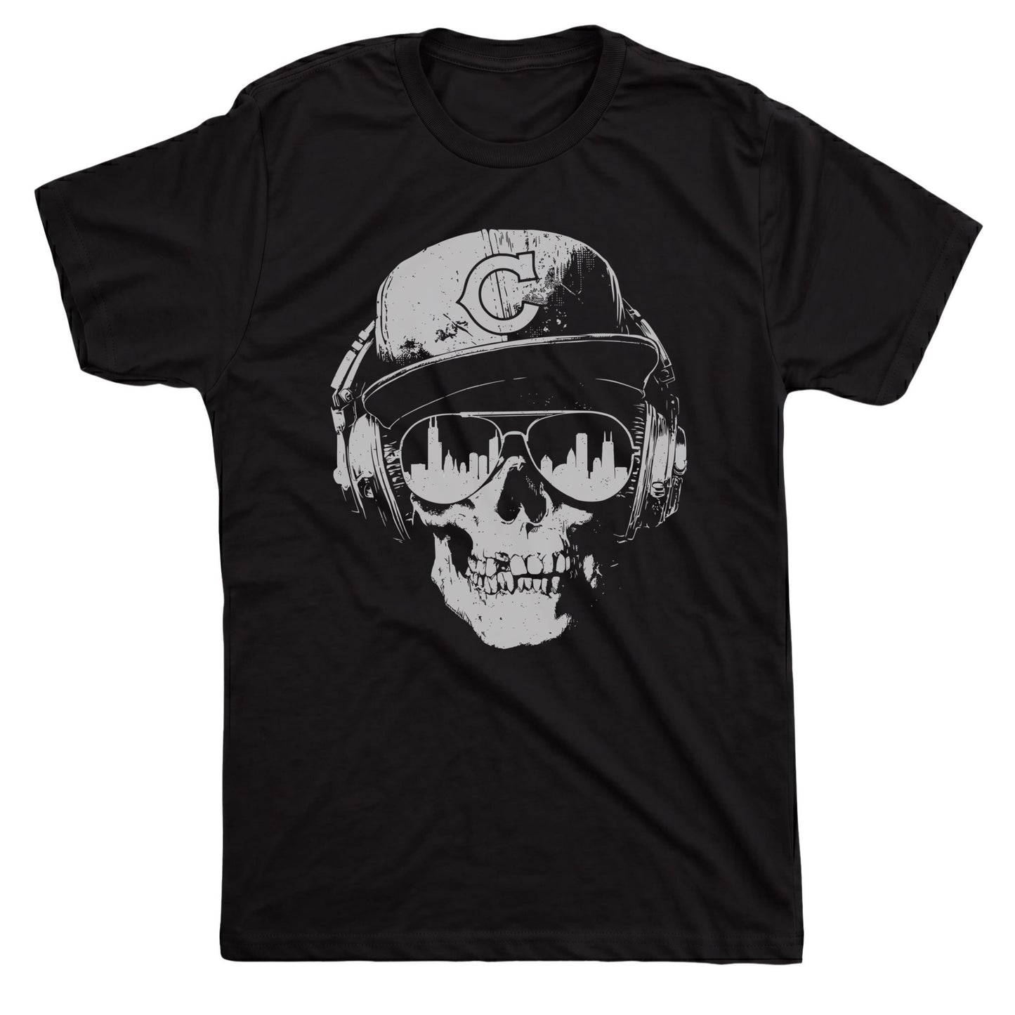 Chicago Smile Tee Black Mockup