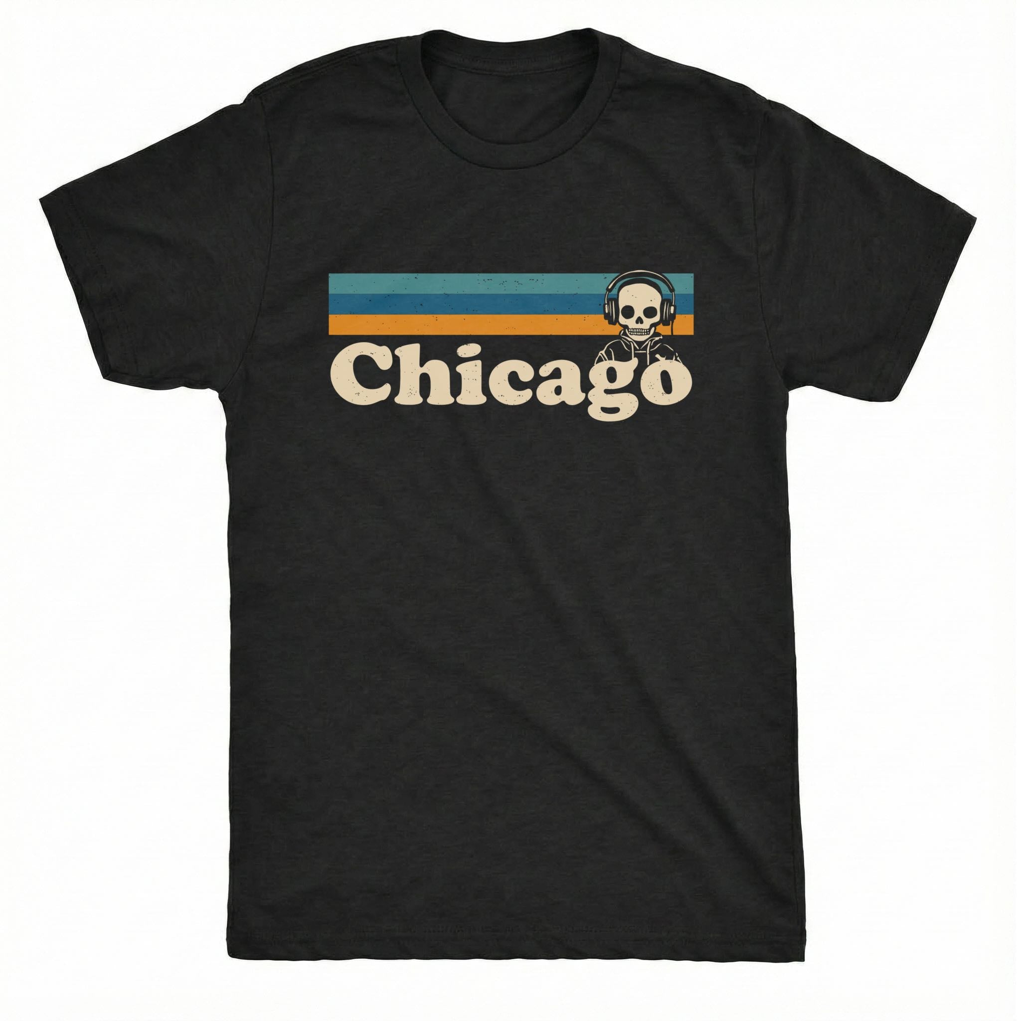Chicago Stripes Tee | Classic Tee Black