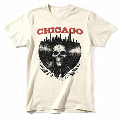 Chicago Vinyl T-shirt | Comfort Colors® 1717 Natural