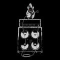 Chinchilla Rock Tee Black Design