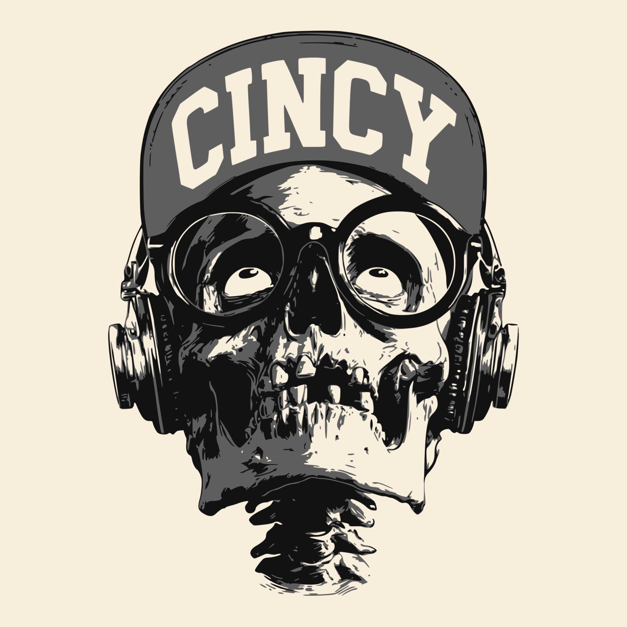 Cincy Brim Tee Natural Design