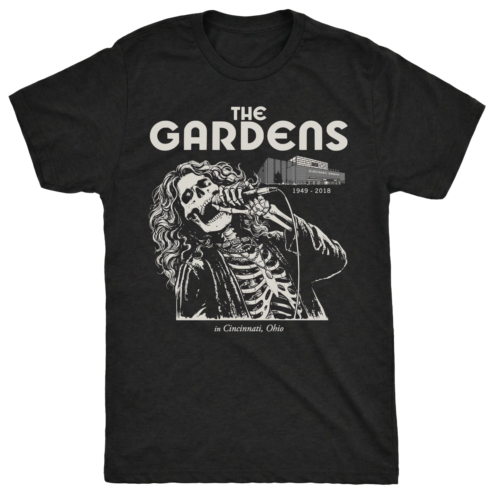 Cincy Gardens Tee Black Mockup
