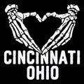 Cincy Heart Tee Black Design
