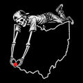 Cincy Map Tee Black Design