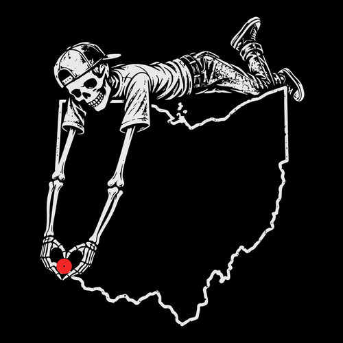 Cincy Map Tee Black Design