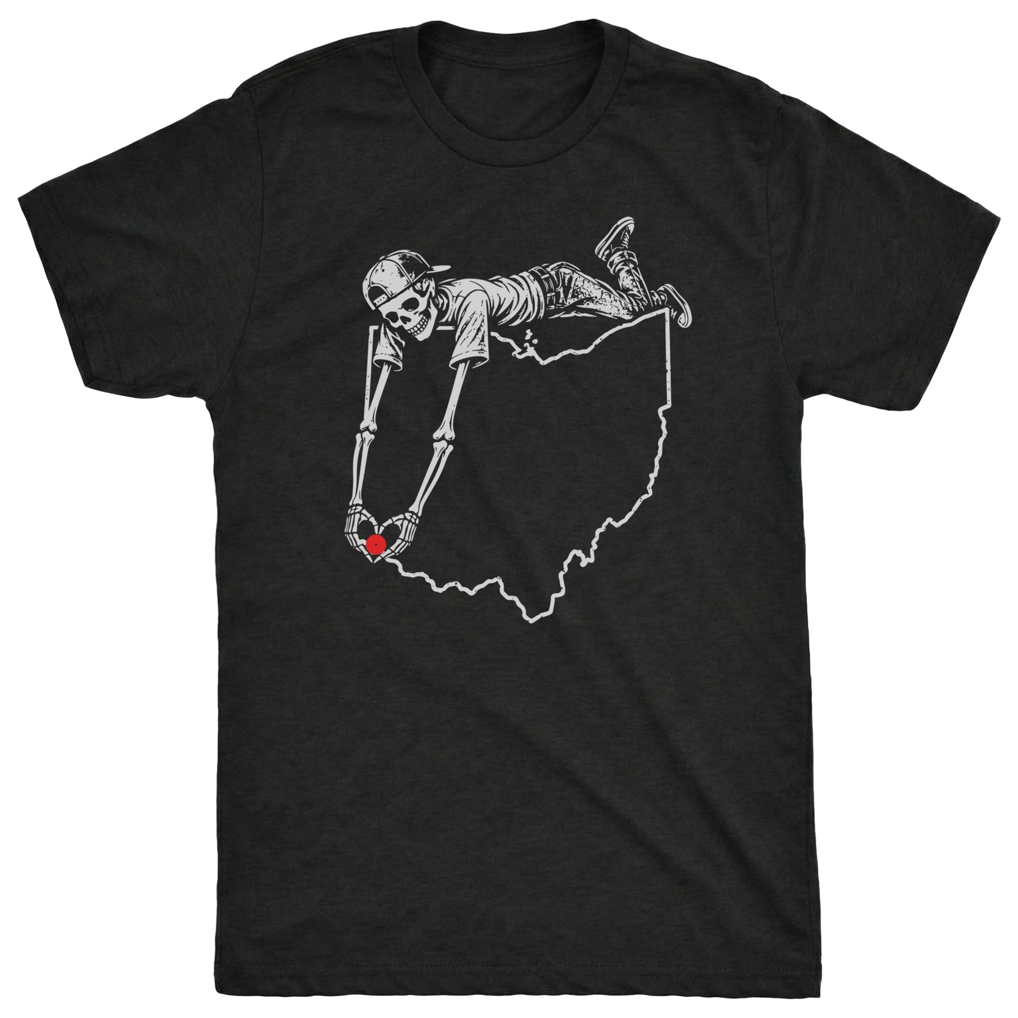 Cincy Map Tee Black Mockup