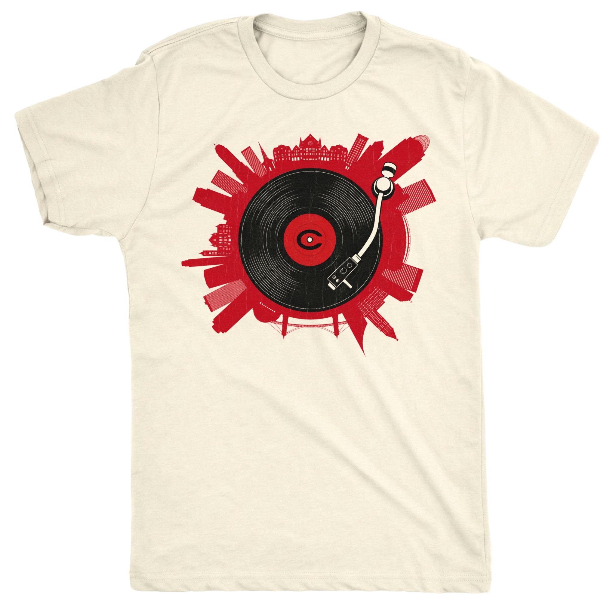Cincy On Spin Tee Natural Mockup