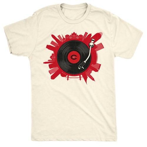 Cincy On Spin Tee Natural Mockup