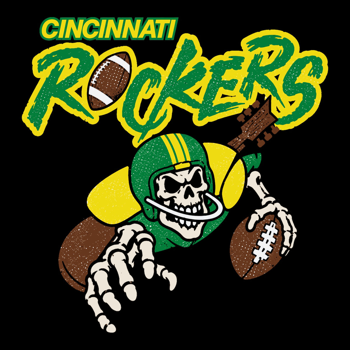 Cincy Rockers Tee Design Black