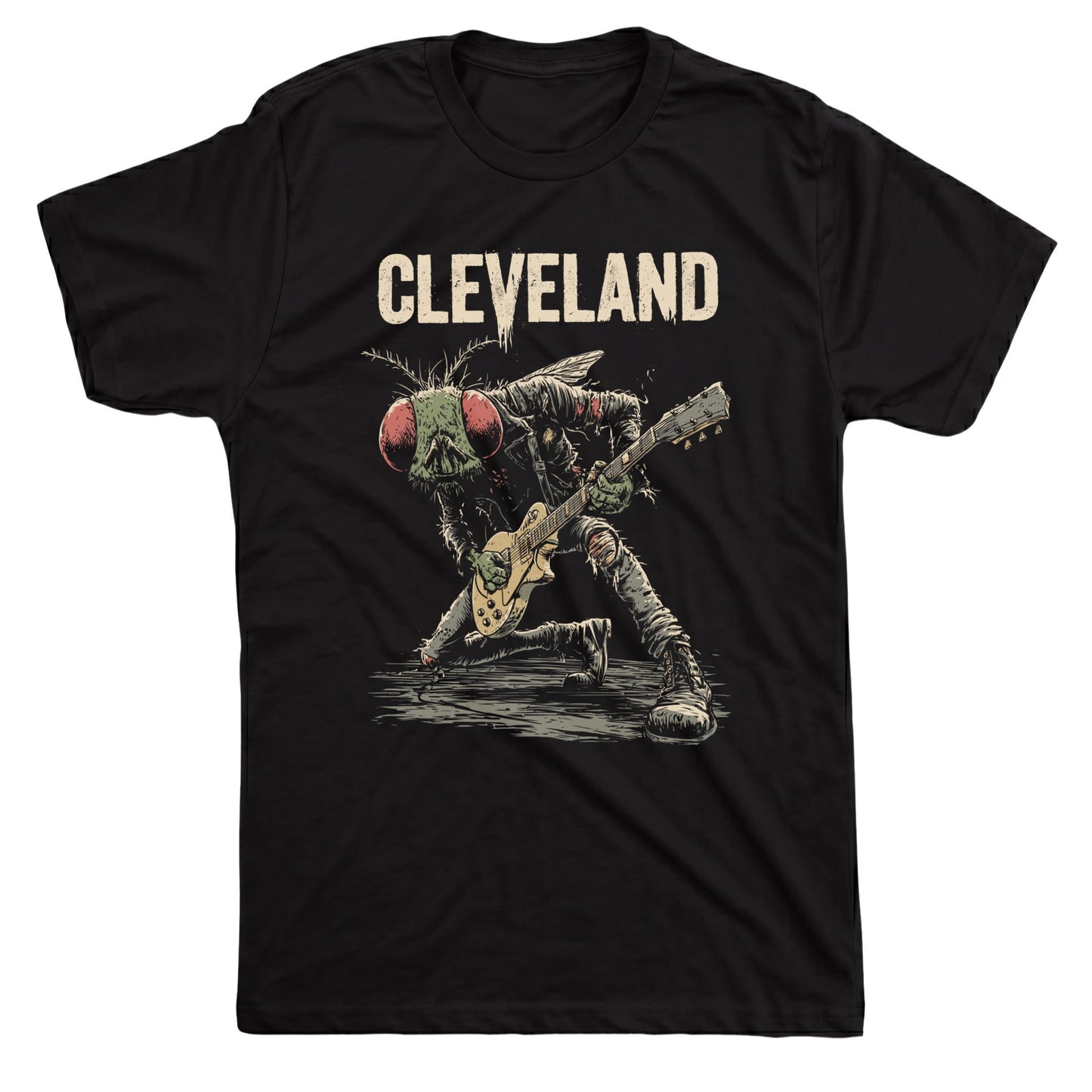 Cle Proto Punk Tee Black Mockup