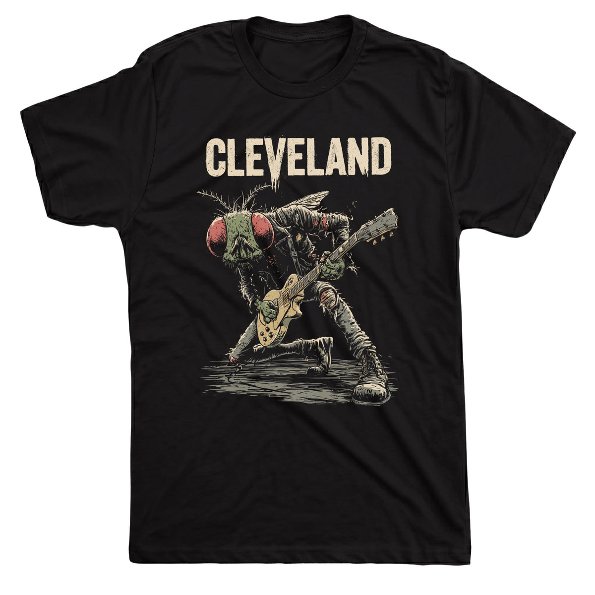 Cle Proto Punk Tee Black Mockup