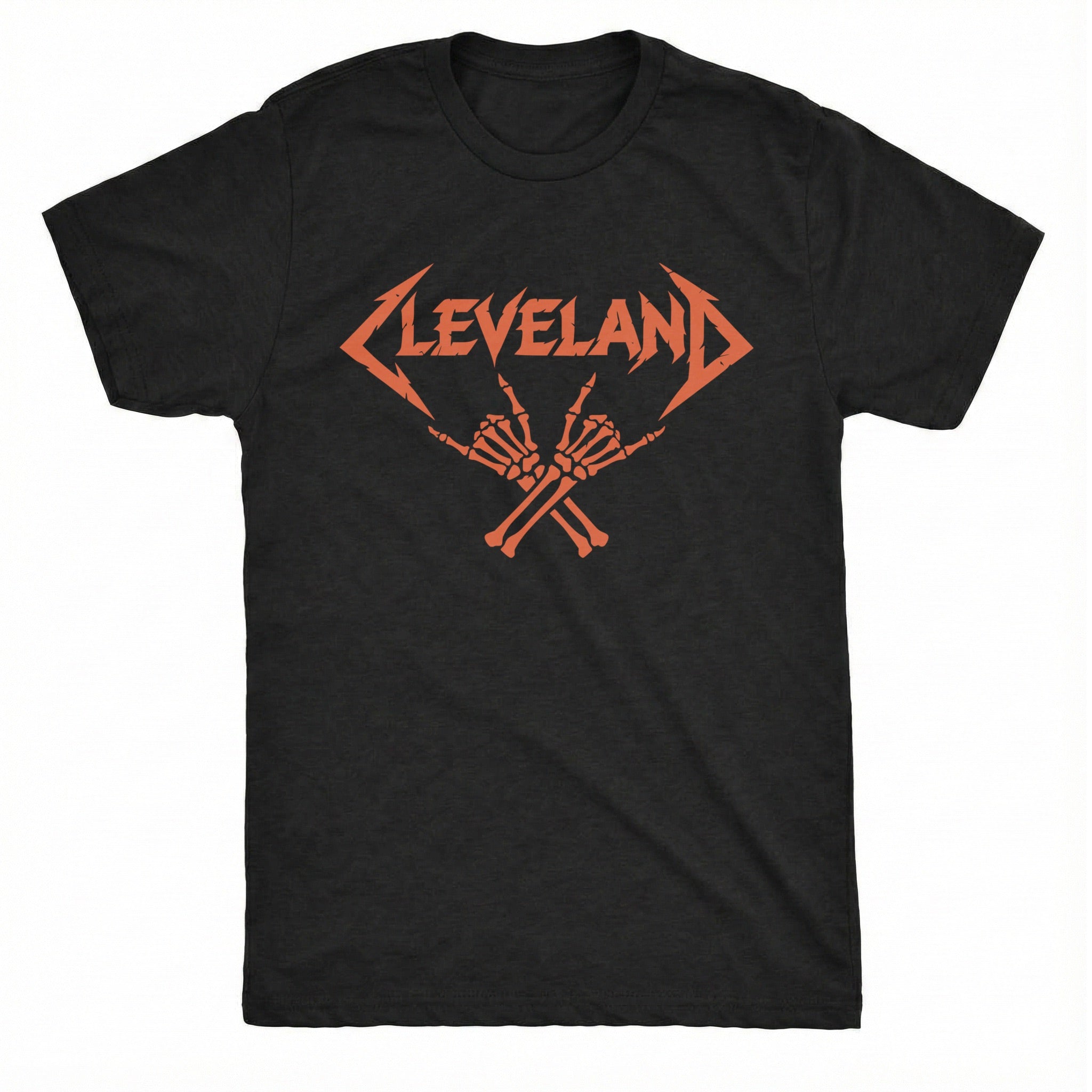 Cle Rock On Tee Black Mockup