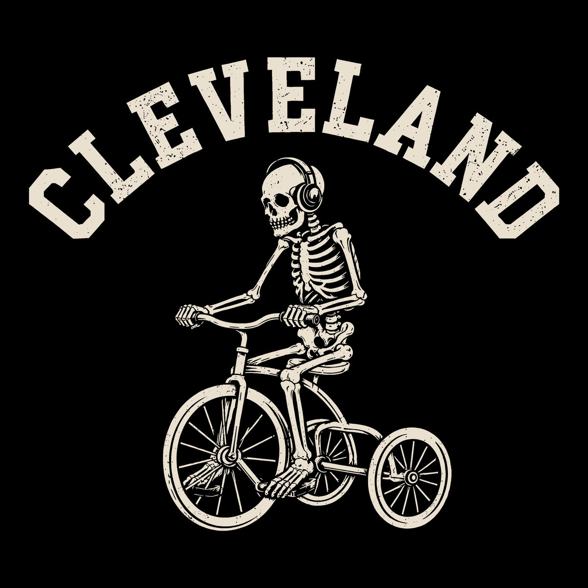 Cle Tricycle Tee Black Design