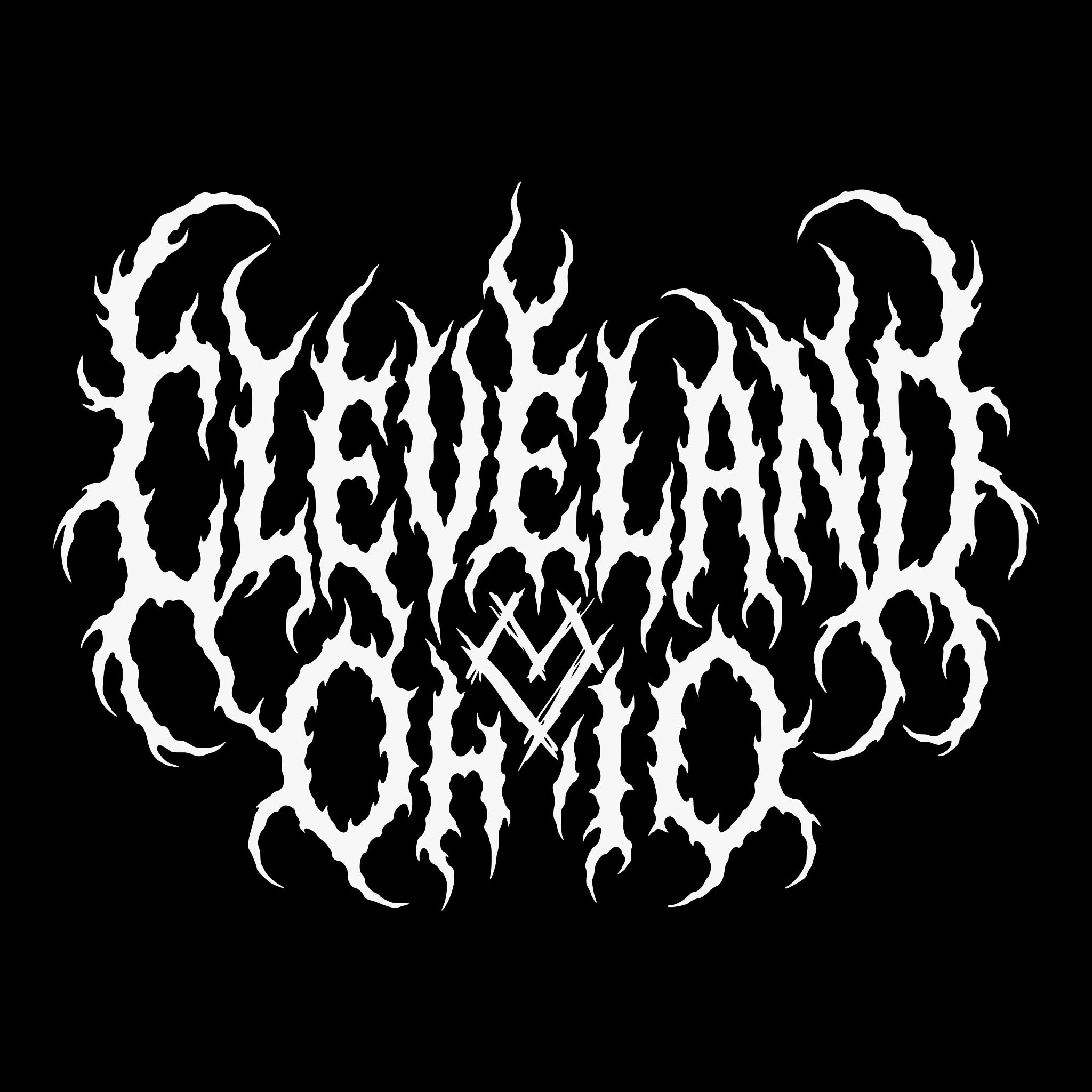 Cleveland Ohio Tee Black Design