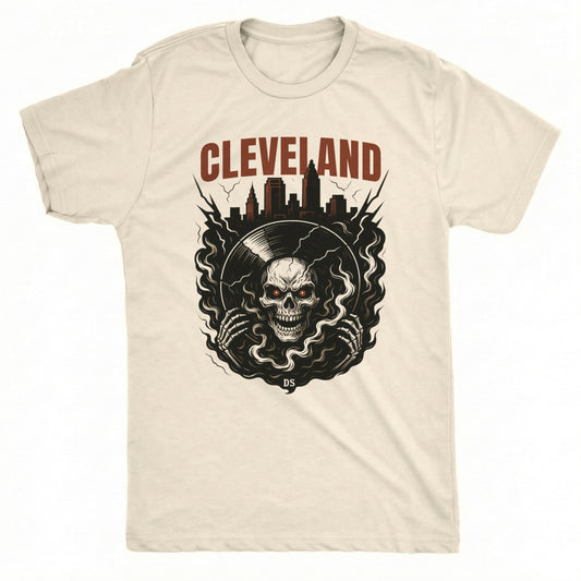 Cleveland Vinyl T-Shirt | Comfort Colors® 1717 Natural
