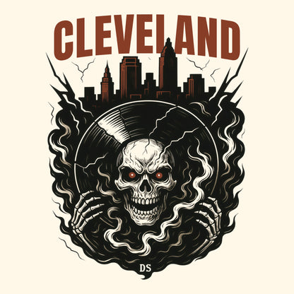 Cleveland Vinyl T-Shirt Design