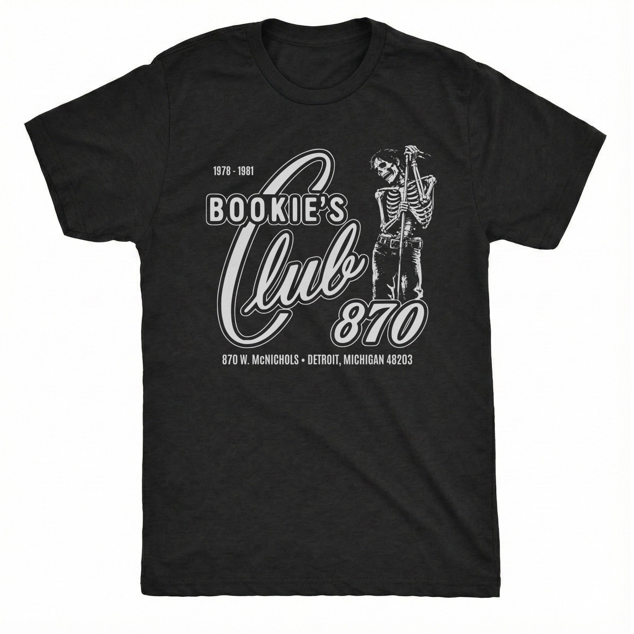 Club 870 Tee Black Mockup