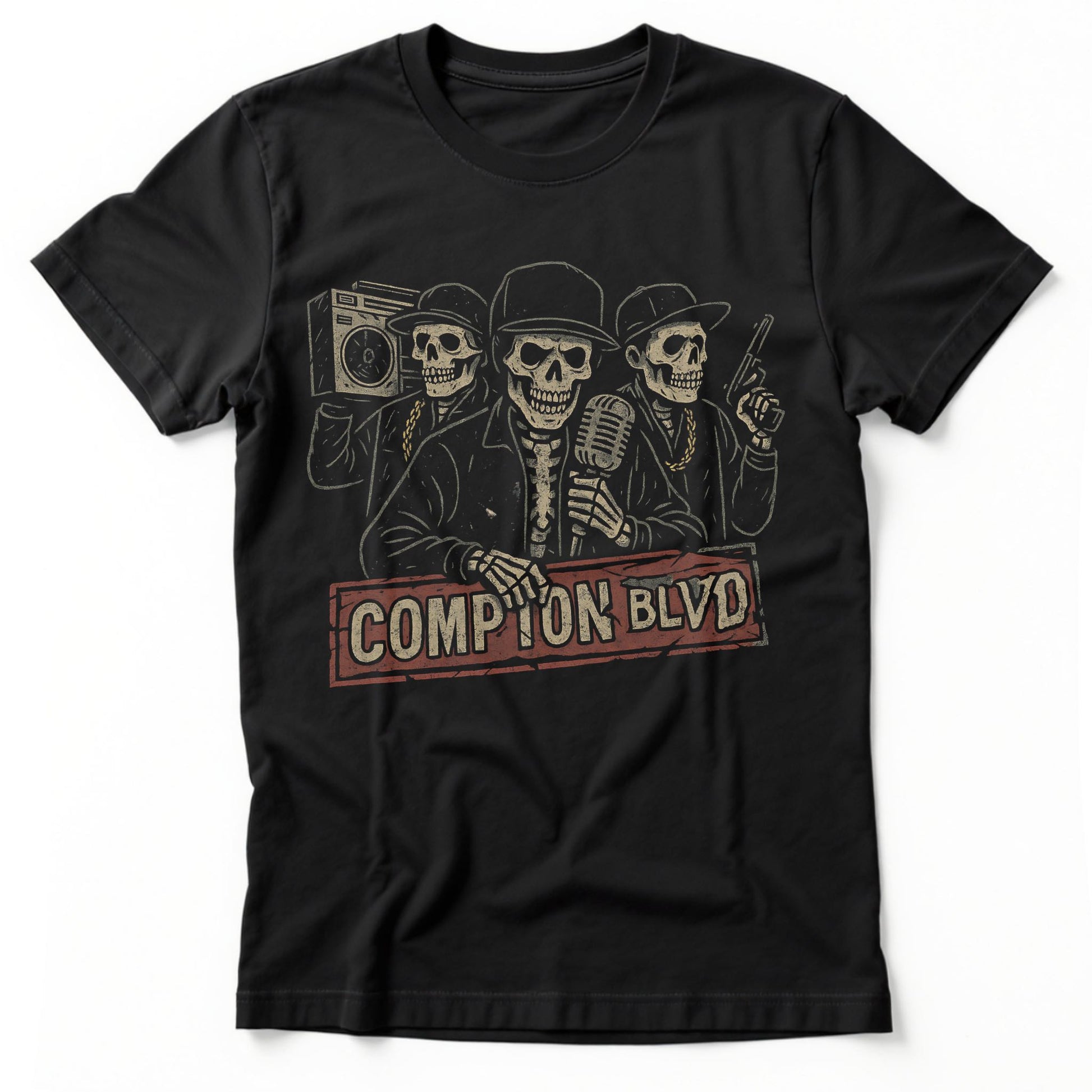 Compton Blvd T-Shirt | Classic Tee Black