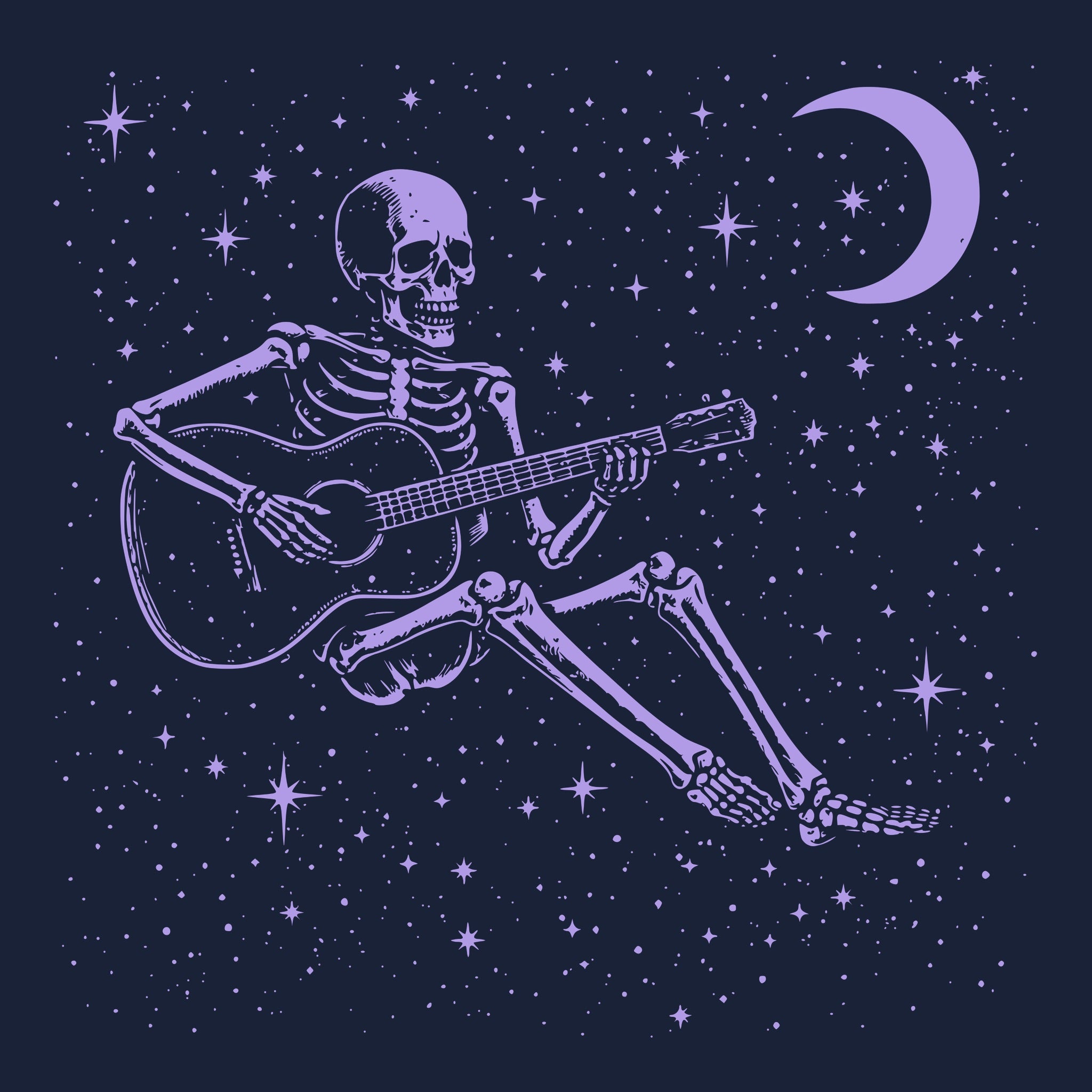 Cosmic Jam Tee Navy Design