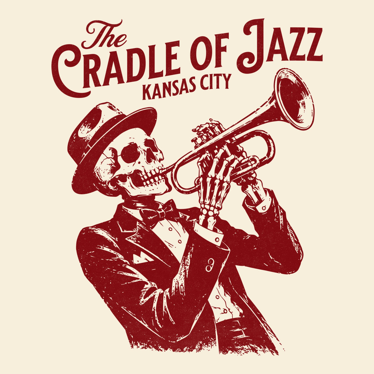 Cradle of Jazz Tee Natural Design