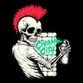 Cream City Tag Tee Black Design