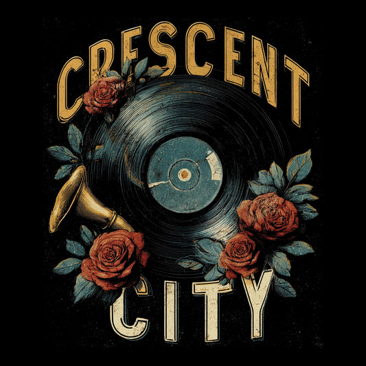 Crescent Vinyl T-Shirt Design