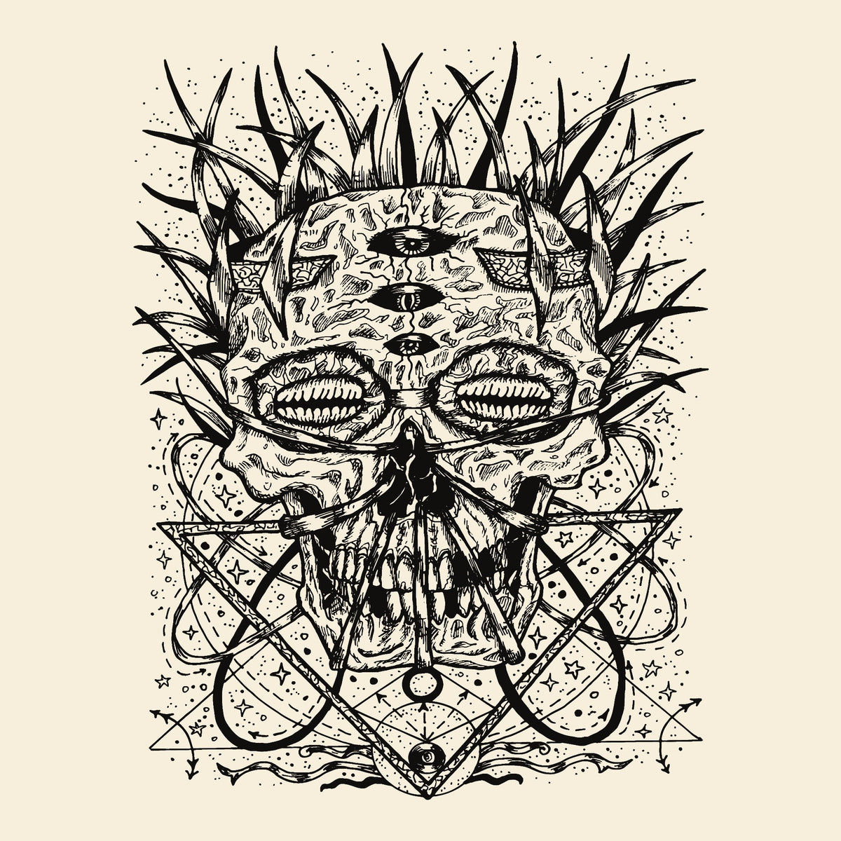 Crowned Tee Natural Design