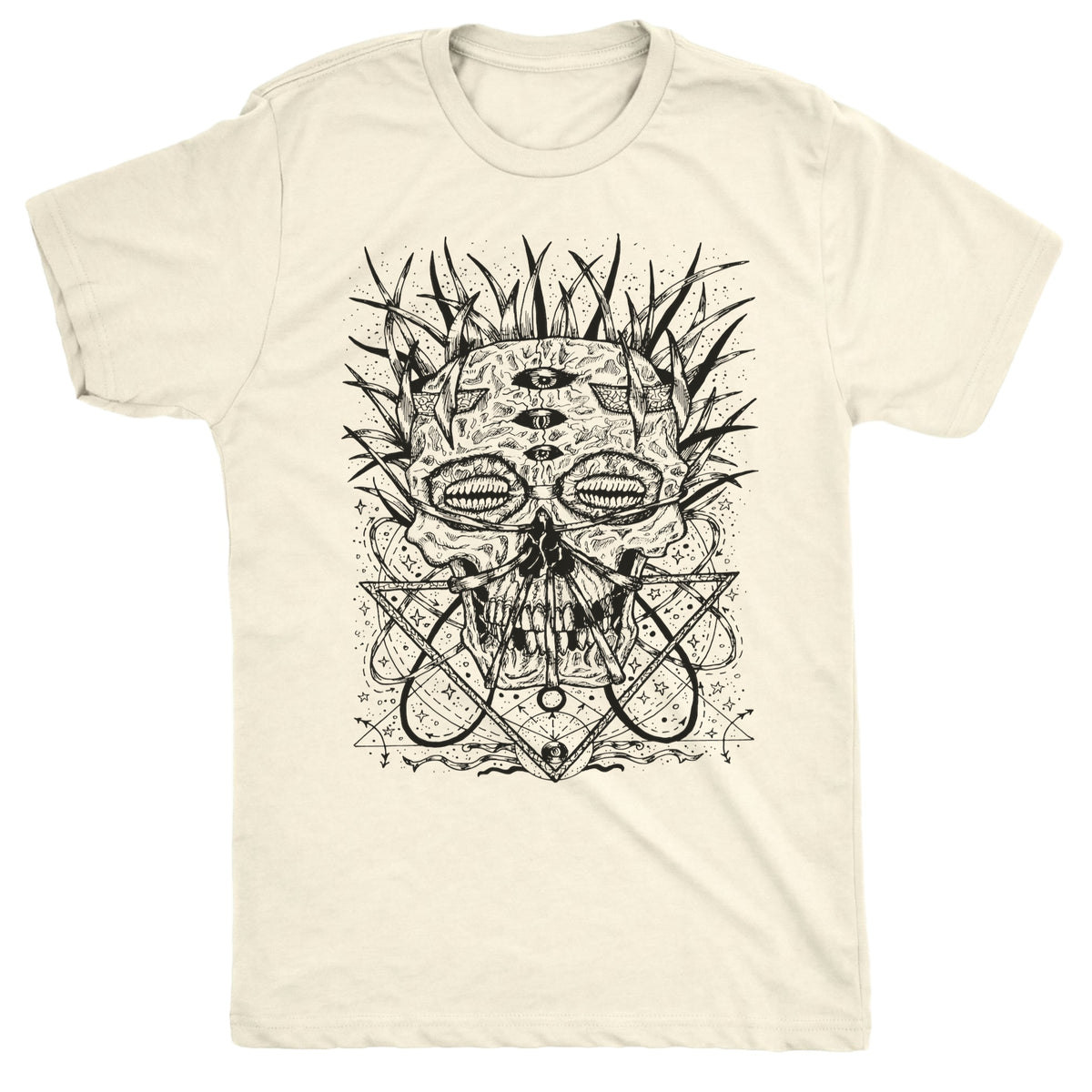 Crowned Tee Natural Mockup