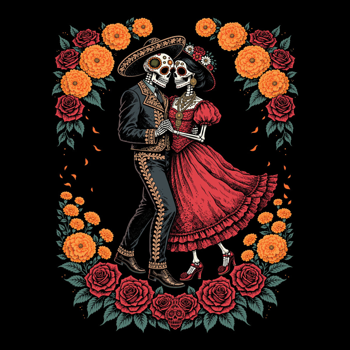 Dead Dance Tee Black Design