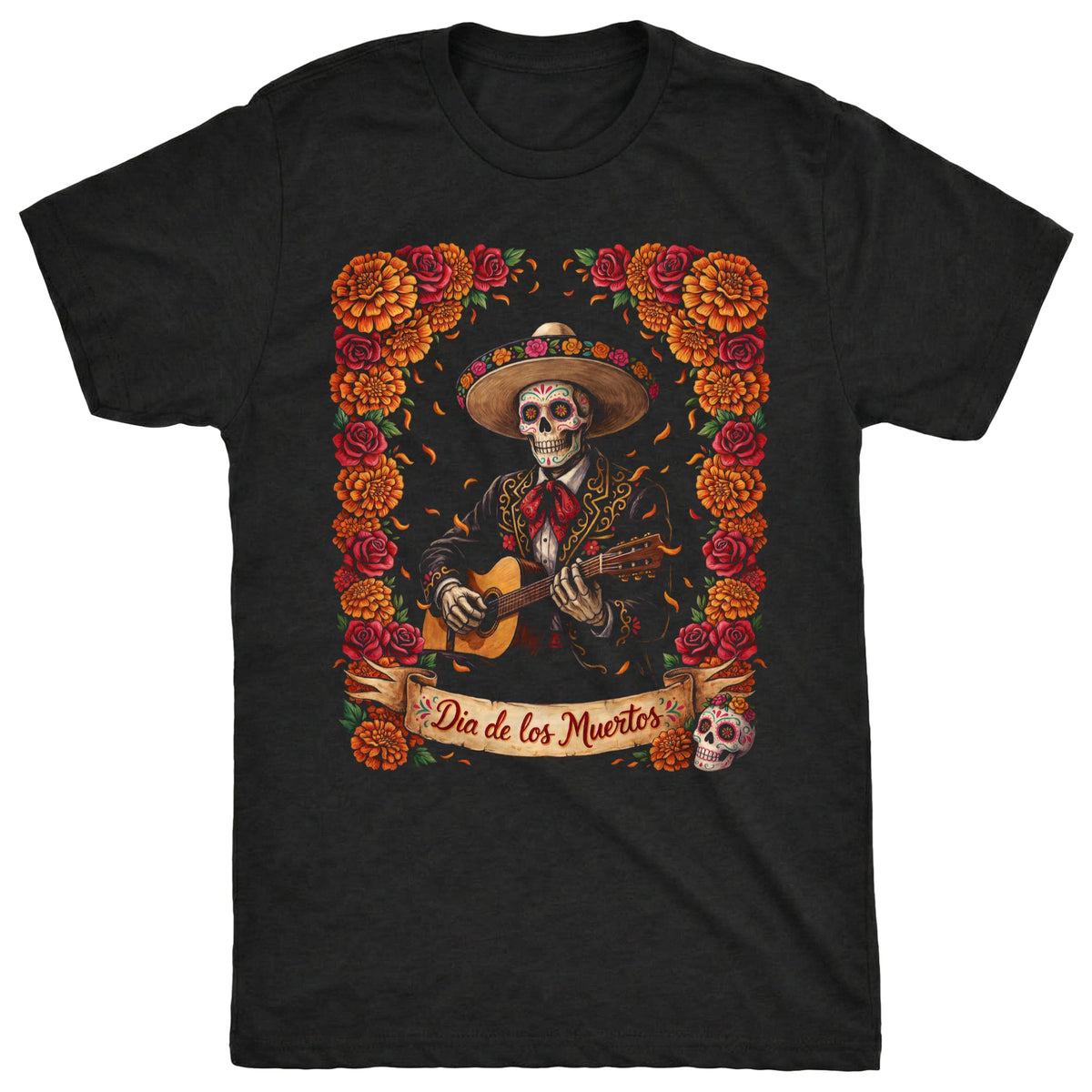 Dead Portrait Tee Black Mockup
