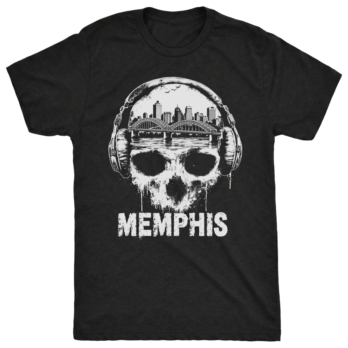 Death Memphis Tee Black Mockup
