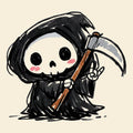 Death Rocks Tee Natural Design
