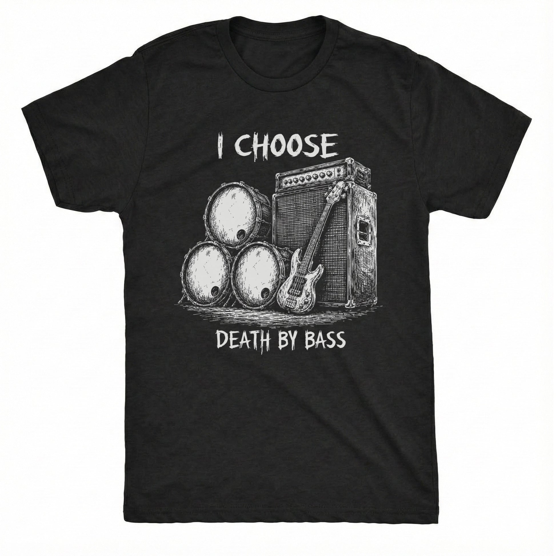 Death by Bass Tee Black Mockup