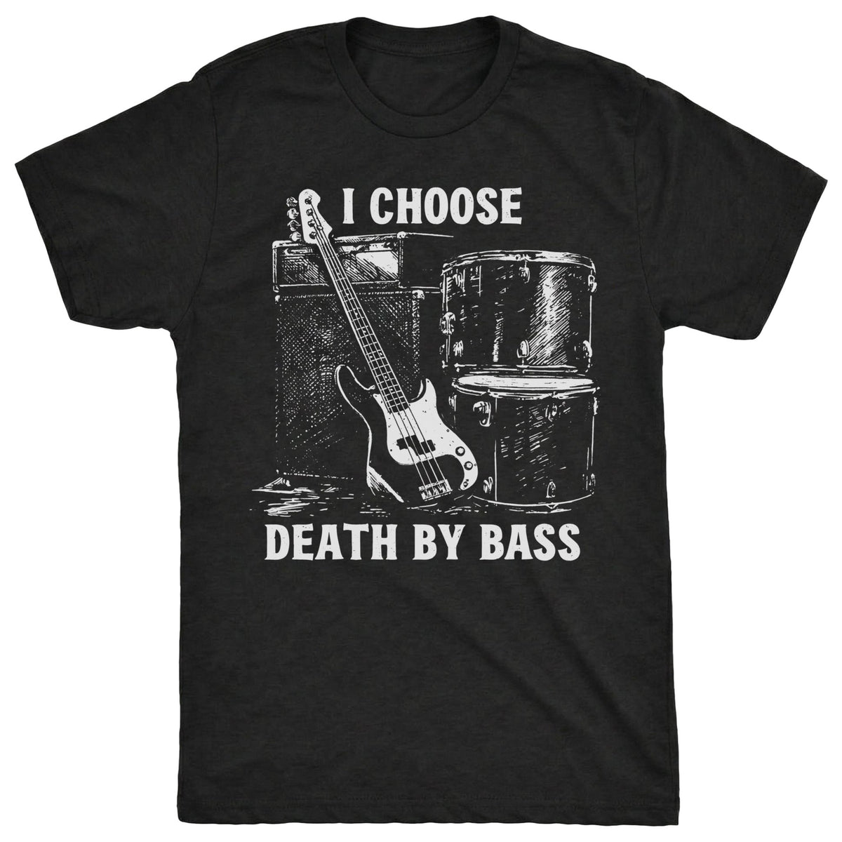 Death by Bass Tee Black Mockup