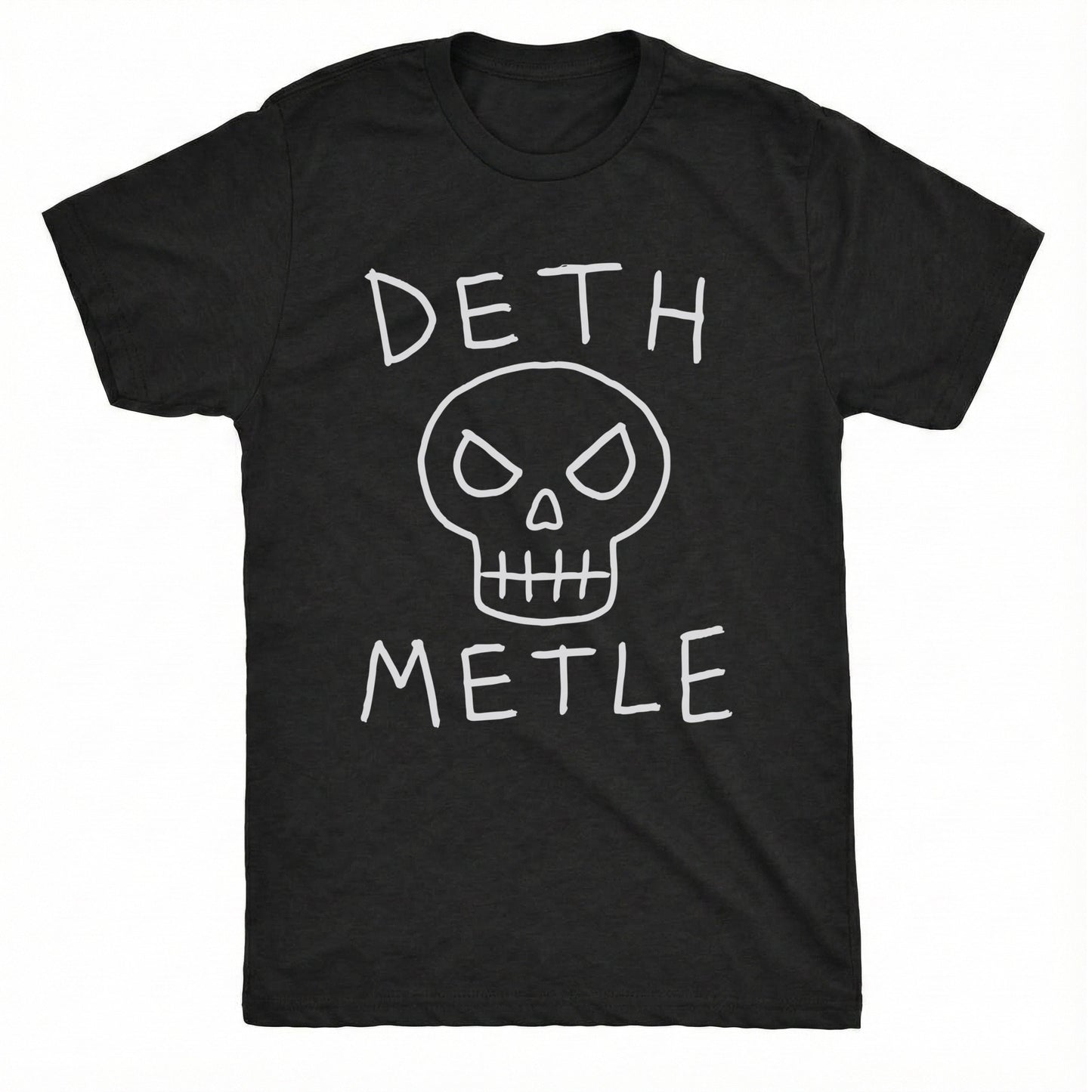 Deth Metle Tee Black Mockup