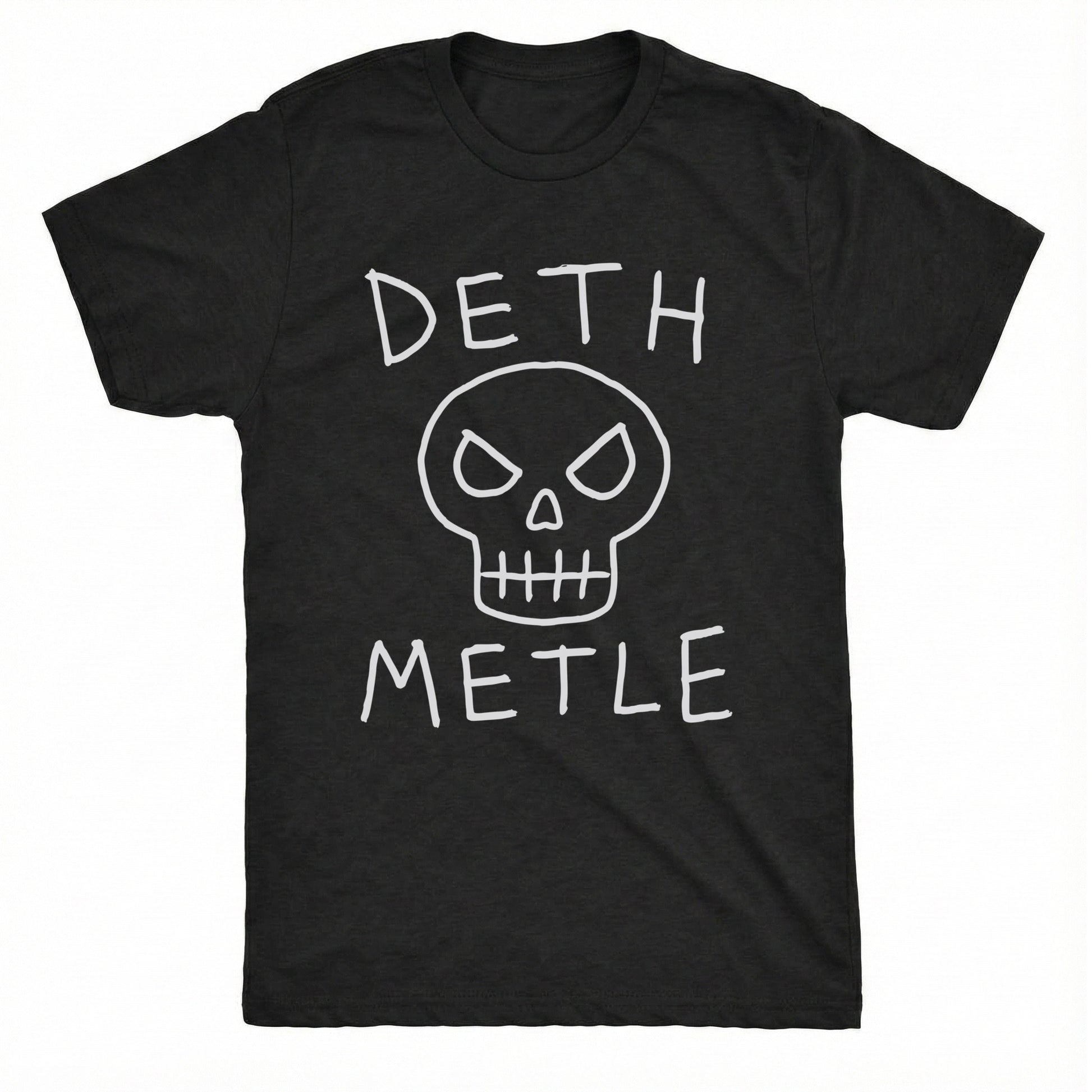 Deth Metle Tee Black Mockup